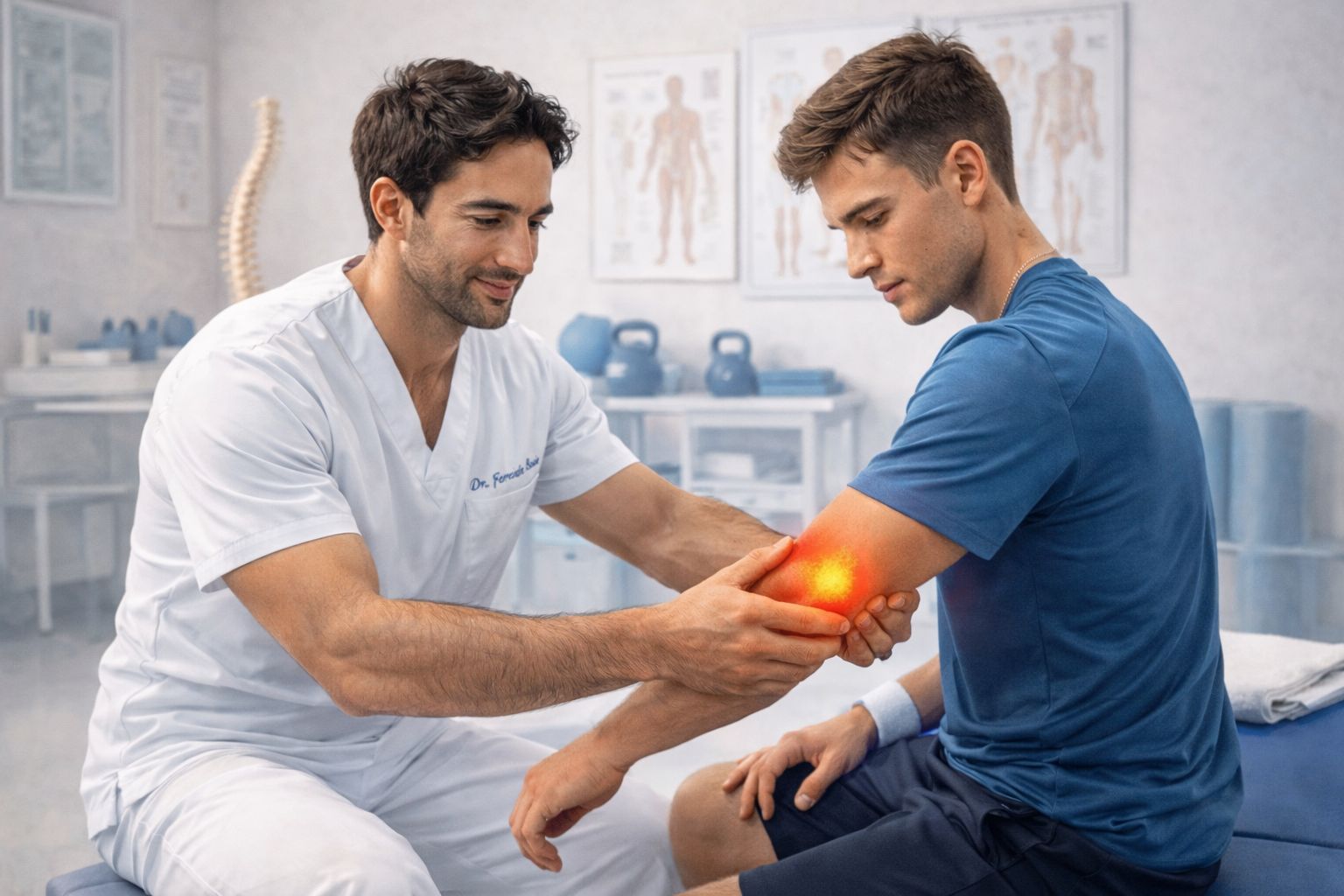 Epicondilite o gomito del tennista